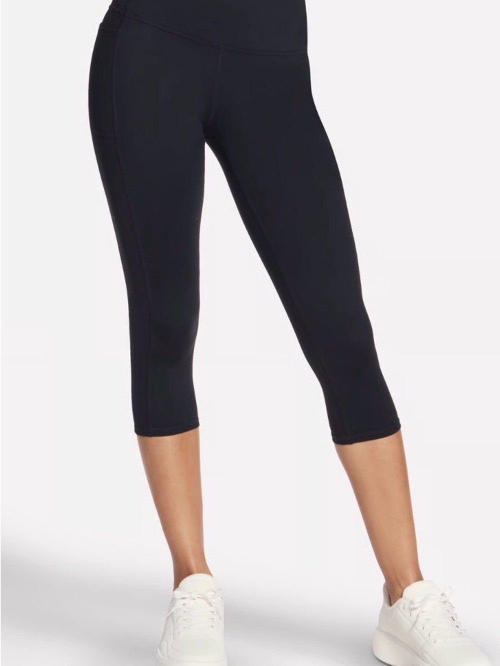 Brand New w/Tags Skechers Black Cropped Performance Leggings GO WALK Wear.